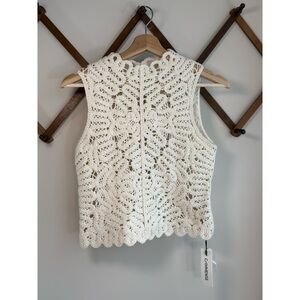 Commense | Crochet Button Up Tank | Medium